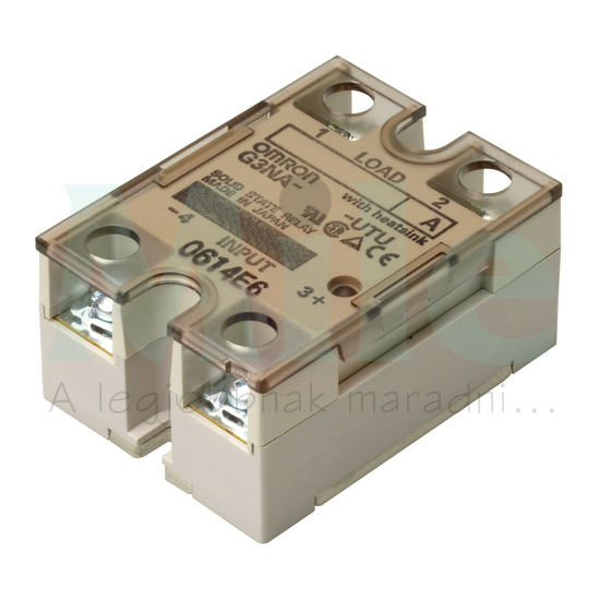 Szilárdtestrelé panelre nullfesz kapcs. 1F 24-240V AC/DC G3NA-240B-UTU DC5-24 BY OMZ OMRON